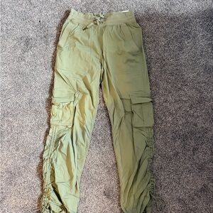 Never worn Lululemon Green Track Cargo Joggers